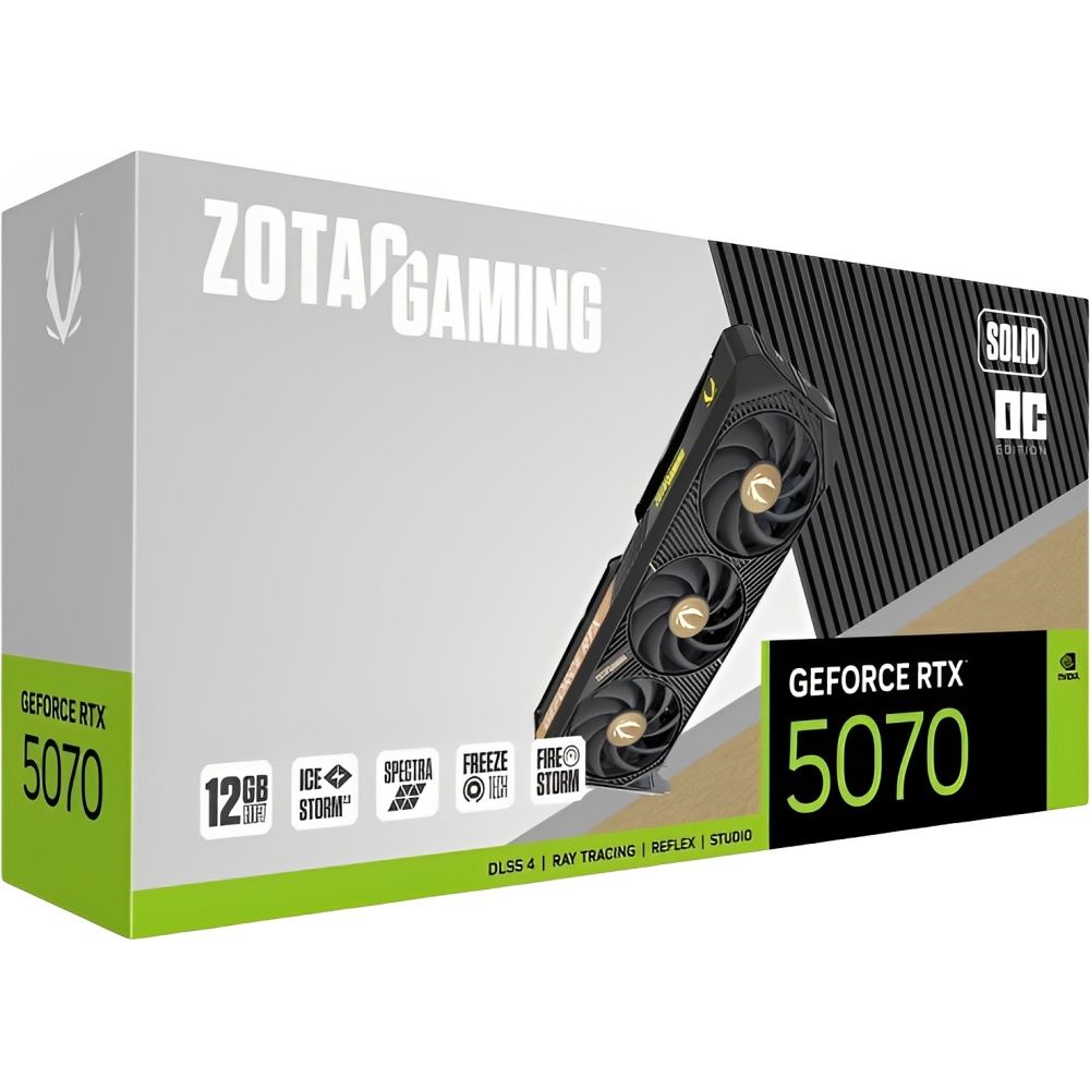 Placa de Vídeo Zotac GeForce RTX 5070 Gaming Solid OC 12 GB GDDR7 - Imagem 6