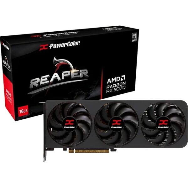 Placa de Vídeo PowerColor Radeon RX 9070 Reaper 16 GB GDDR6