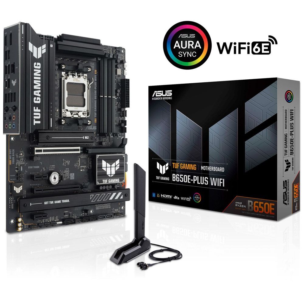 Placa-Mãe ASUS TUF Gaming B650E-PLUS AM5 DDR5 ATX Wi-Fi Placa-Mãe ASUS TUF Gaming B650E-PLUS AM5 DDR5 ATX Wi-Fi - Imagem 1