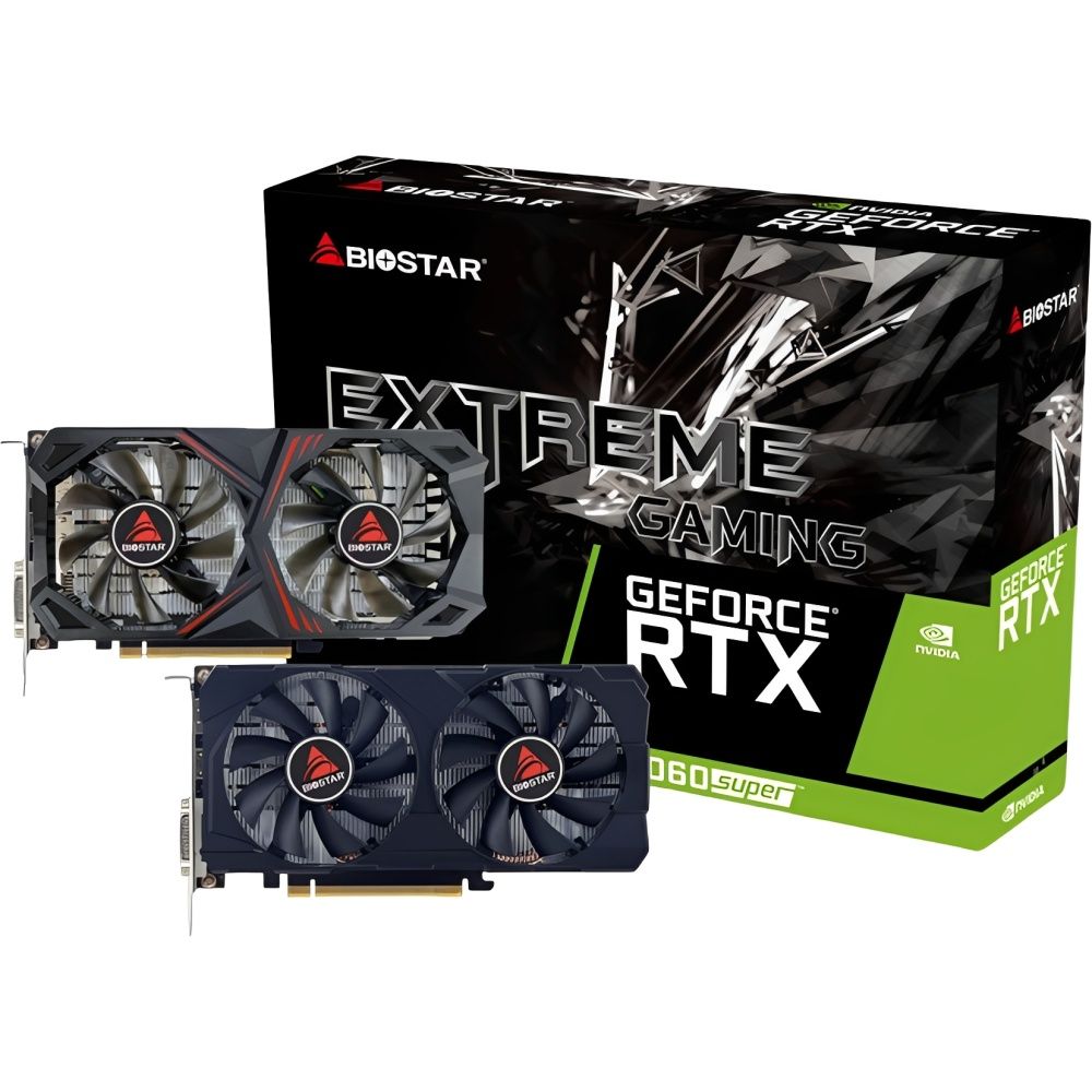 Placa de Vídeo Biostar GeForce RTX 2060 Extreme Gaming 8 GB GDDR6 (VN2066RF82) Placa de Vídeo Biostar GeForce RTX 2060 Extreme Gaming 8 GB GDDR6 (VN2066RF82) - Imagem 1