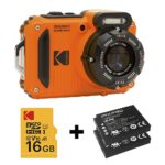 Câmera Kodak PixPro WPZ2 com 2 Baterias + microSD - Laranja