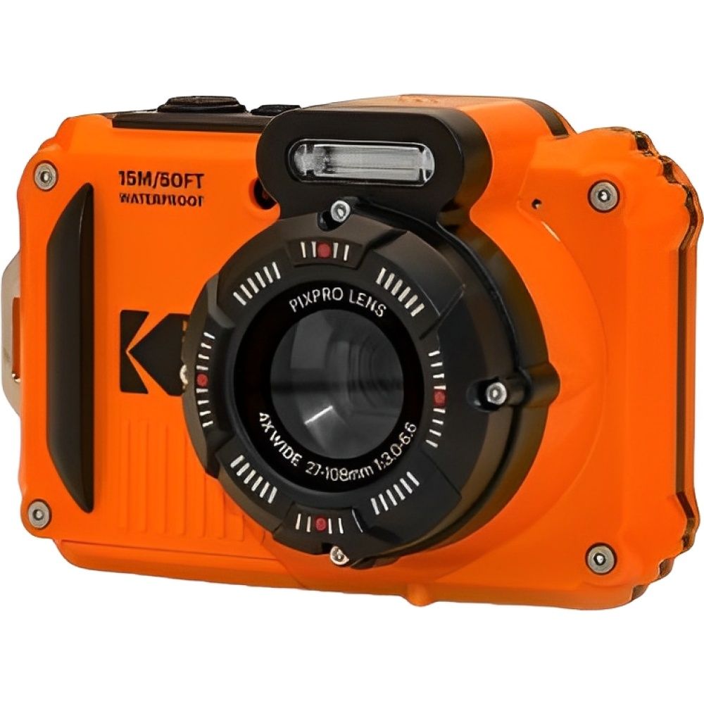 Câmera Kodak PixPro WPZ2 com 2 Baterias + microSD - Laranja - Imagem 2
