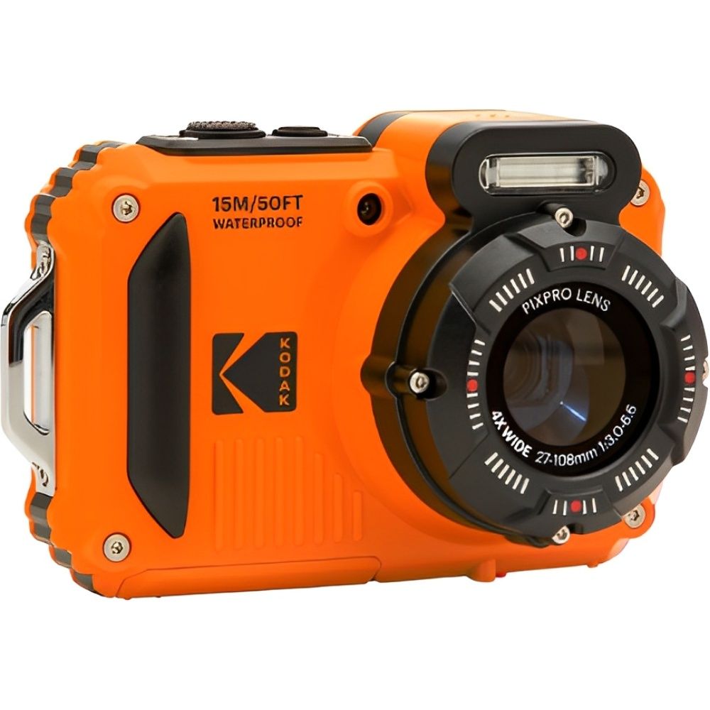 Câmera Kodak PixPro WPZ2 com 2 Baterias + microSD - Laranja - Imagem 3