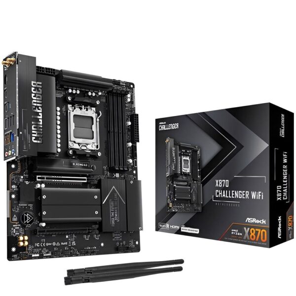 Placa-Mãe ASRock X870 Challenger WiFi AM5 DDR5 ATX Wi-Fi