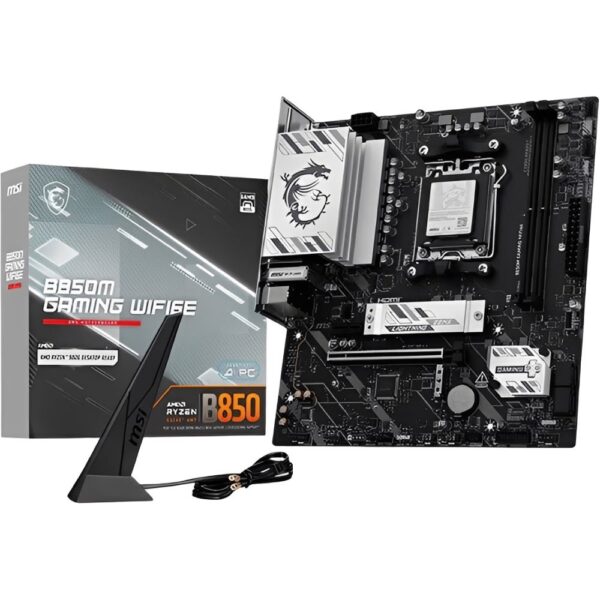 Placa-Mãe MSI B850M Gaming Wi-Fi 6E AM5 DDR5 Micro ATX