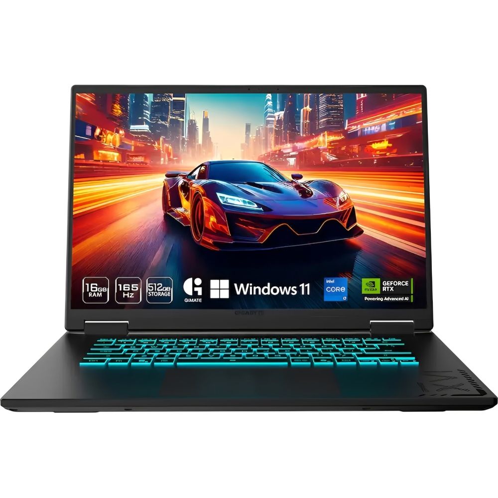 Notebook Gamer Gigabyte A16 CTHI3LA893SH 16" Intel Core i7-13620H RTX 5050 - Preto Steel Notebook Gamer Gigabyte A16 CTHI3LA893SH 16" Intel Core i7-13620H RTX 5050 - Preto Steel - Imagem 1