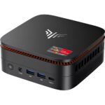 Mini PC Kamrui Hyper H1 AMD Ryzen 7 7735HS 24 GB DDR5 1 TB SSD - Preto