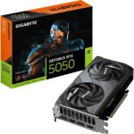 Placa de Vídeo Gigabyte GeForce RTX 5050 Windforce OC 8 GB GDDR6 (GV-N5050WF2OC-8GD)