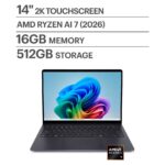 Notebook Dell 14S LDS14265-A878 14" Ryzen AI 7 445 16 GB 512 GB SSD PCIe - Celestial Blue - Imagem 6