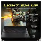 Notebook Gamer HP HyperX 16" Core Ultra 7 356H 16 GB 512 SSD GeForce RTX 5060 8 GDDR7 - Shadow Black - Imagem 3