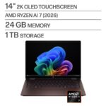 Notebook Gamer HP OmniBook X Flip 2-in-1 14-KC0023DX 14" Ryzen AI 7 445 24 GB - Deep Espresso - Imagem 2