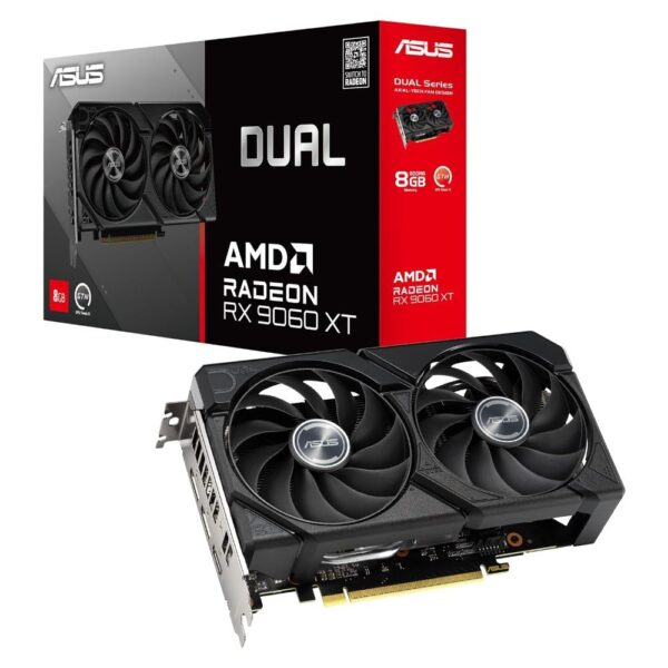 Placa de Vídeo ASUS Radeon RX 9060 XT 8 GB GDDR6 (DUAL-RX9060XT-8G)