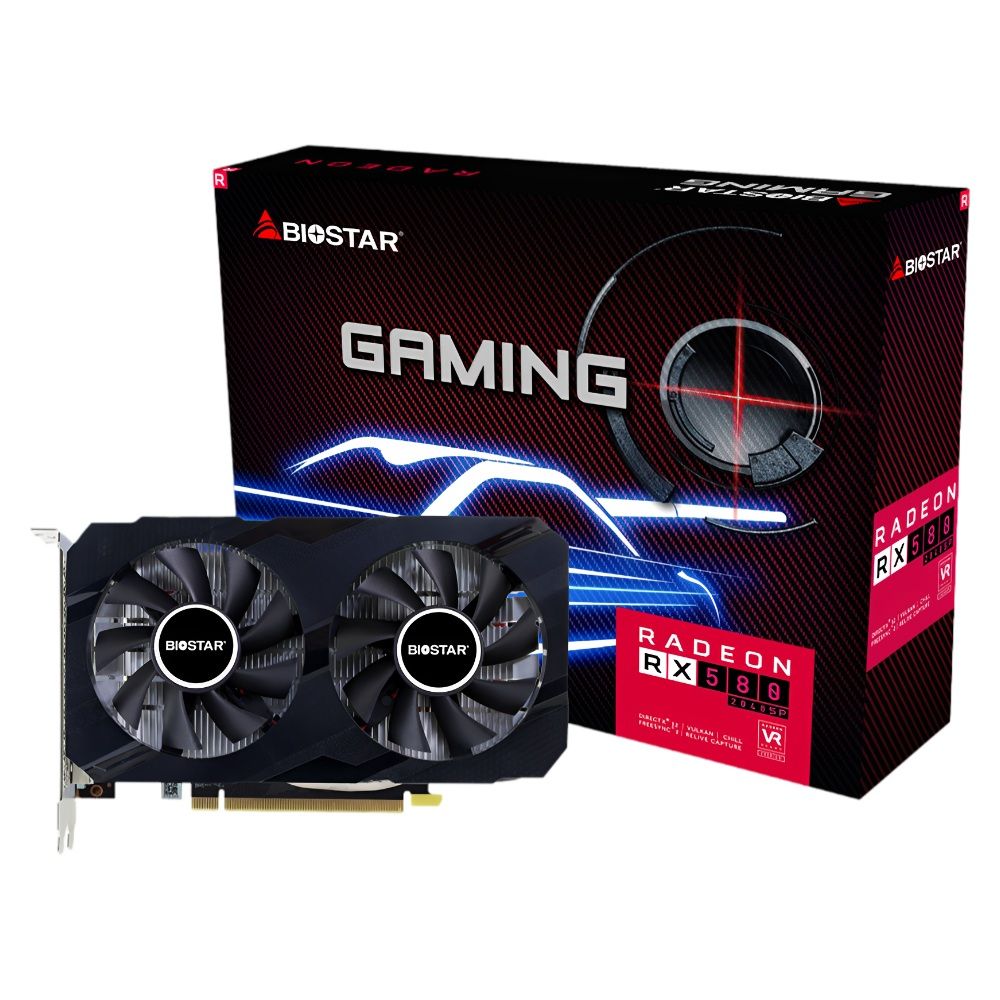 Placa de Vídeo Biostar Radeon RX 580 2048SP 8 GB GDDR5 (VA5815RF82) Placa de Vídeo Biostar Radeon RX 580 2048SP 8 GB GDDR5 (VA5815RF82) - Imagem 1