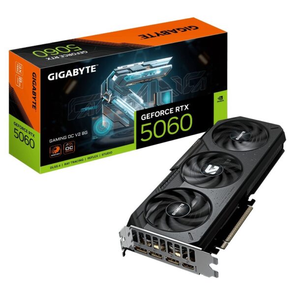 Placa de Vídeo Gigabyte GeForce RTX 5060 GAMING OC V2 8 GB GDDR7 (GV-N5060GAMING-OCV2-8GD)