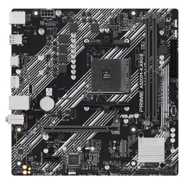 Placa-mãe Asus PRIME A520M-K ARGB AM4 DDR4 Micro-ATX