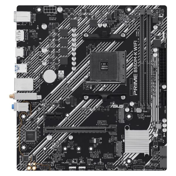 Placa-mãe Asus PRIME B550M-K WIFI AM4 DDR4 Micro-ATX