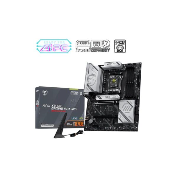 Placa-mãe MSI MAG X870E Gaming Max WiFi AM5 DDR5