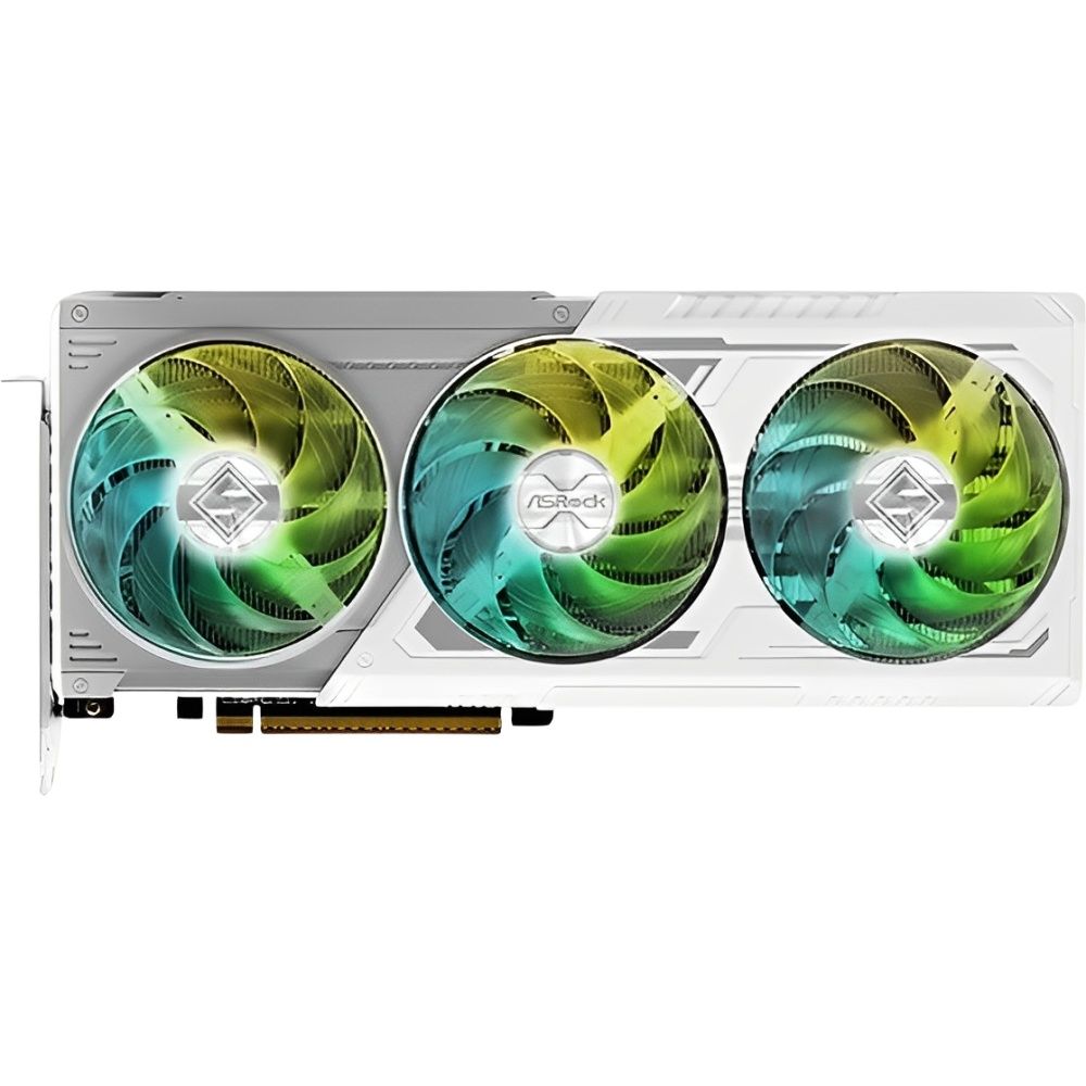 Placa de Vídeo ASRock AMD Radeon RX 9070 XT Steel Legend 16 GB GDDR6 - Branco - Imagem 2