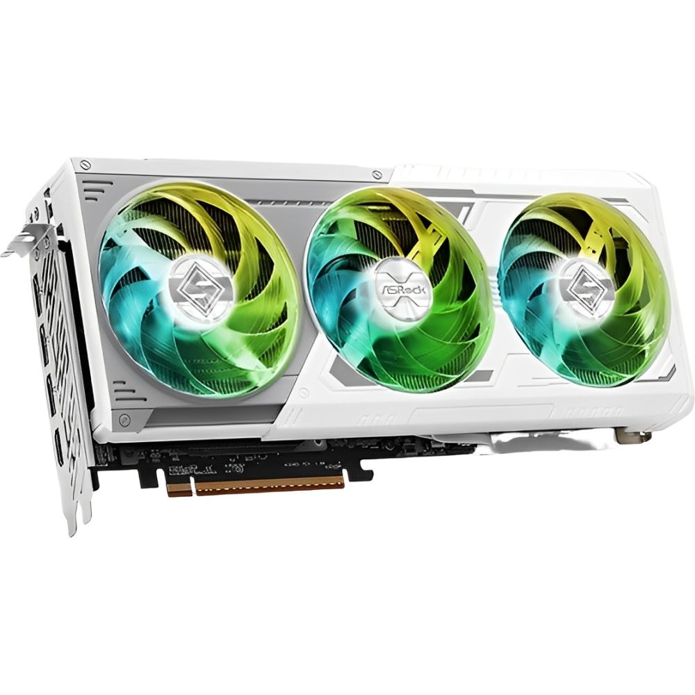 Placa de Vídeo ASRock AMD Radeon RX 9070 XT Steel Legend 16 GB GDDR6 - Branco - Imagem 4