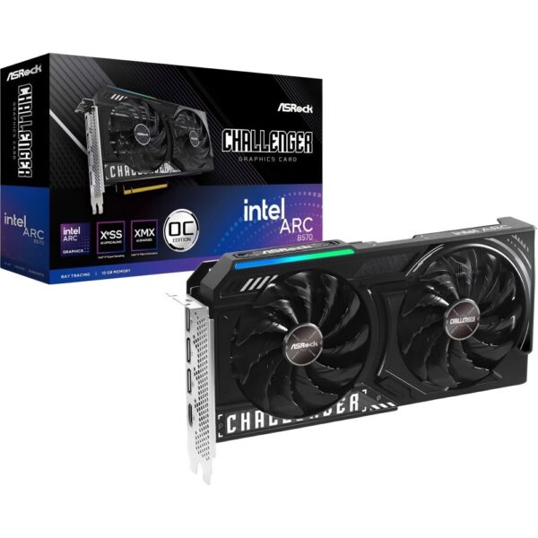 Placa de Vídeo ASRock Intel Arc B570 Challenger OC 10 GB GDDR6