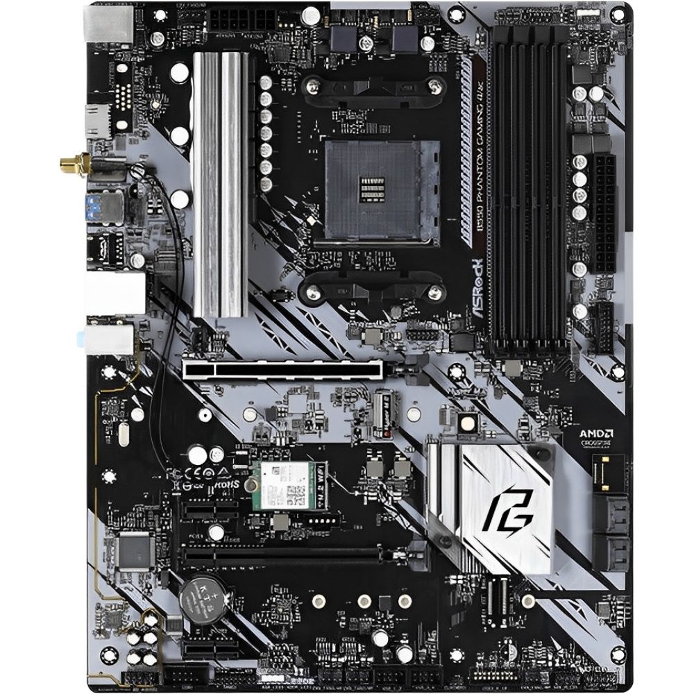 Placa-Mãe ASRock B550 Phantom Gaming 4 AC AM4 DDR4 ATX - Imagem 1