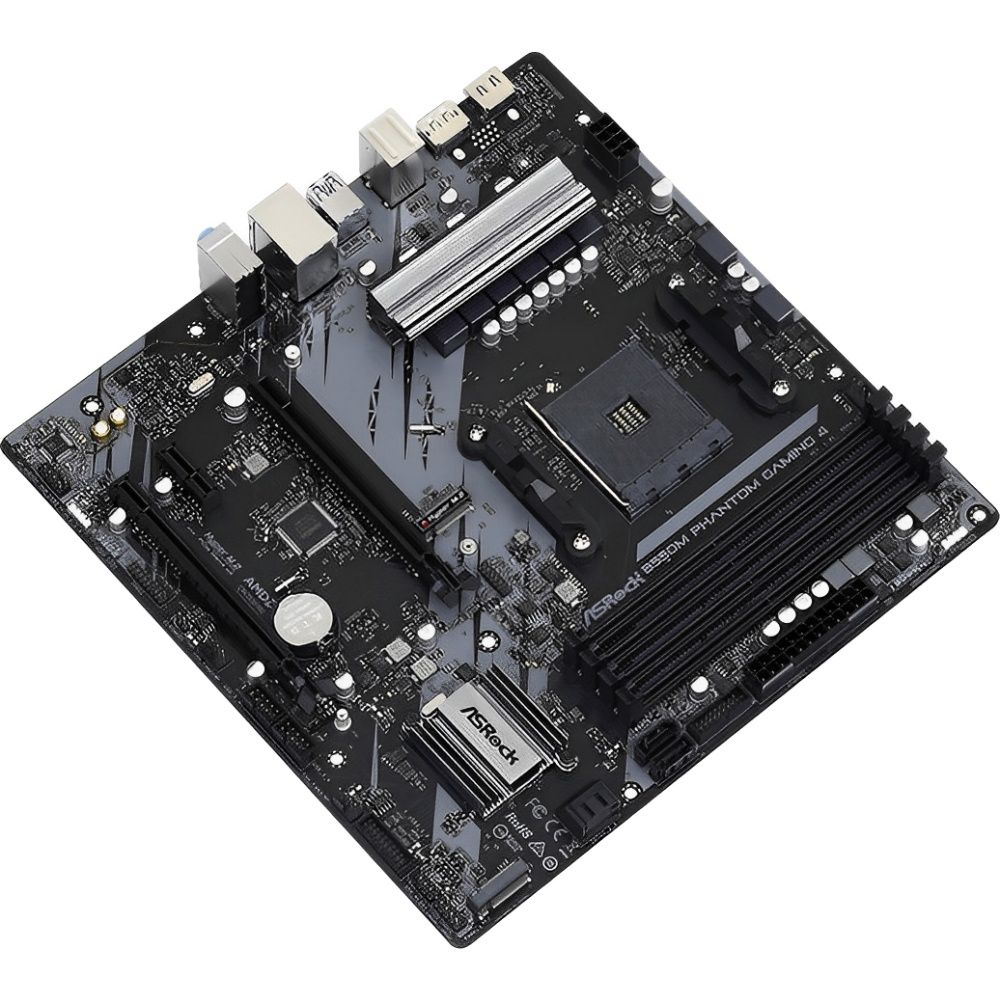 Placa-Mãe ASRock B550M Phantom Gaming 4 AM4 DDR4 Micro ATX - Imagem 2