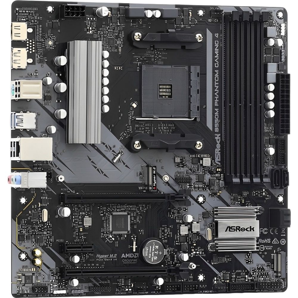 Placa-Mãe ASRock B550M Phantom Gaming 4 AM4 DDR4 Micro ATX - Imagem 5