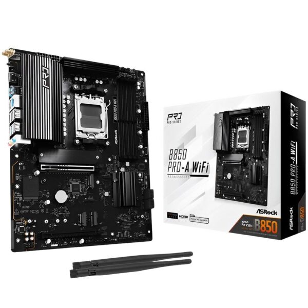 Placa-Mãe ASRock B850 PRO-A AM5 DDR5 ATX Wi-Fi