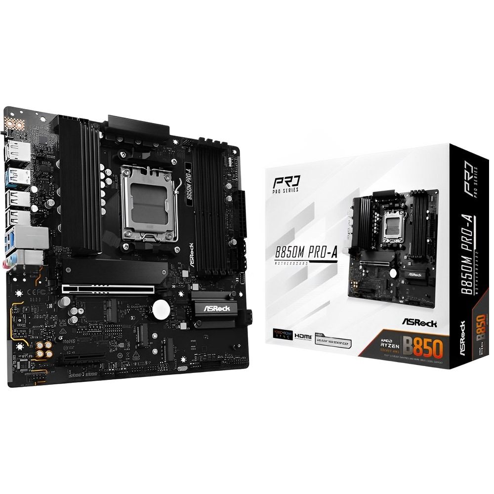 Placa-Mãe ASRock B850M PRO-A AM5 DDR5 Micro ATX - Imagem 1