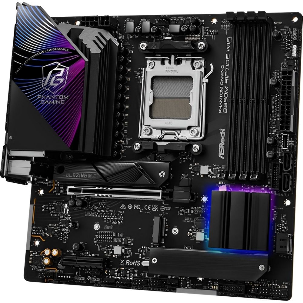 Placa-Mãe ASRock B850M Riptide AM5 DDR5 Micro ATX Wi-Fi - Imagem 4