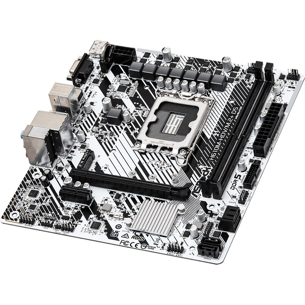Placa-mãe ASRock H610M-HDV/M.2+ D5 LGA 1700 DDR5 Micro ATX - Imagem 3