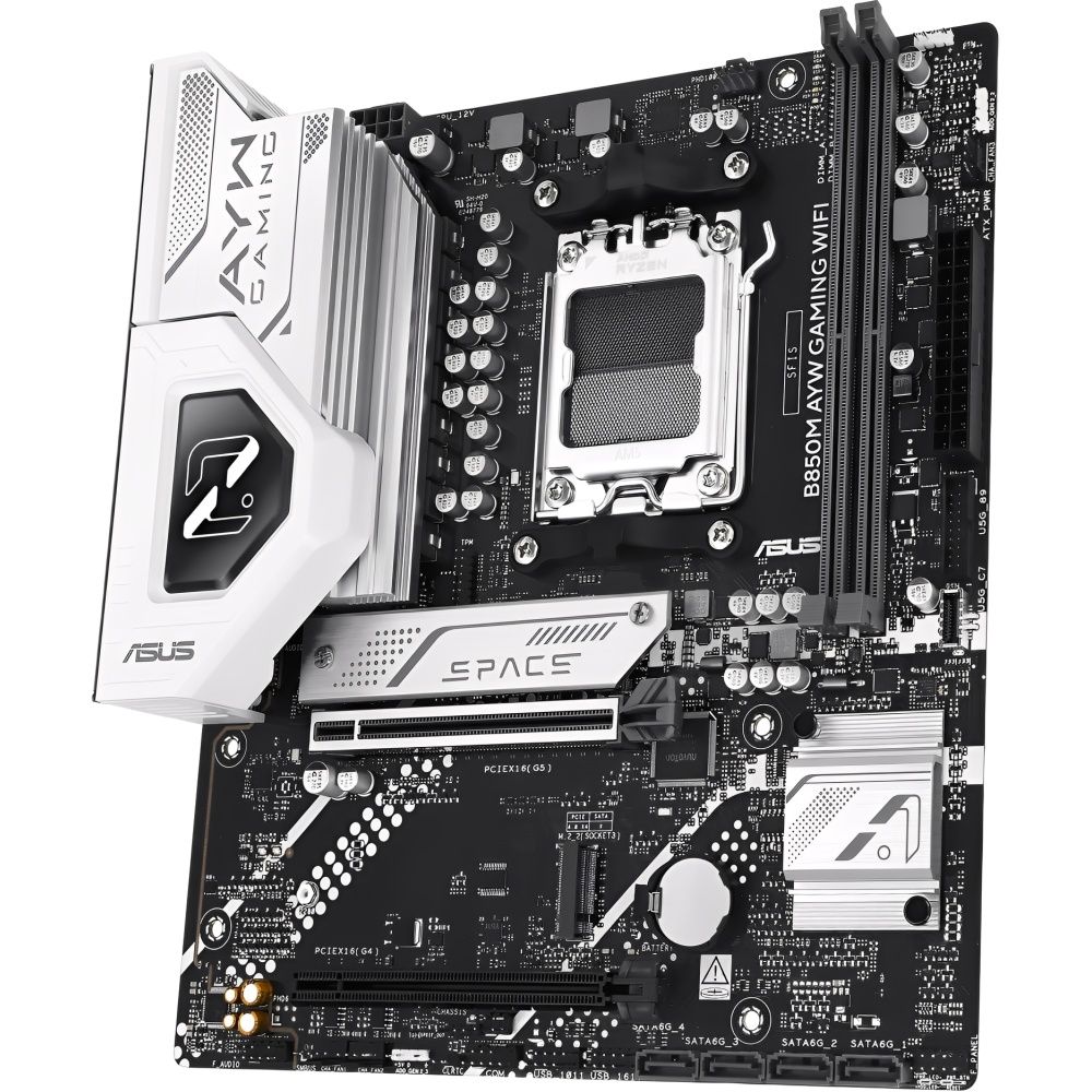 Placa-Mãe ASUS B850M AYW Gaming AM5 DDR5 Micro ATX Wi-Fi - Imagem 6