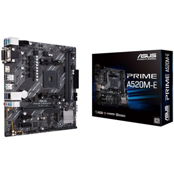 Placa-mãe Asus Prime A520M-E AM4 DDR4