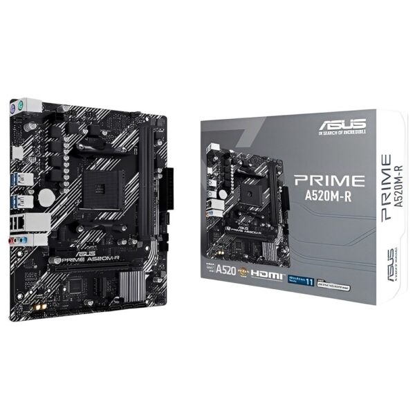 Placa-Mãe ASUS Prime A520M-R AM4 DDR4 Micro ATX