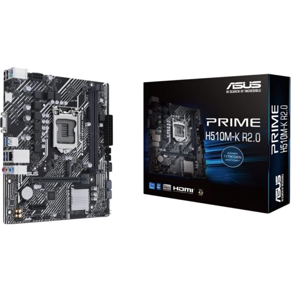 Placa-mãe Asus Prime H510M-K R2.0 LGA 1200 DDR4 Micro ATX