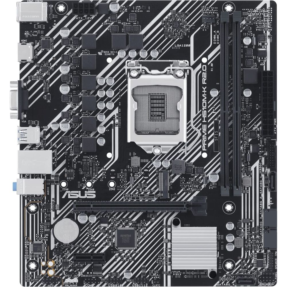 Placa-mãe Asus Prime H510M-K R2.0 LGA 1200 DDR4 Micro ATX - Imagem 2