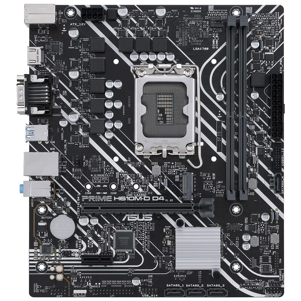 Placa-mãe Asus Prime H610M-D LGA 1700 DDR4 - Imagem 2