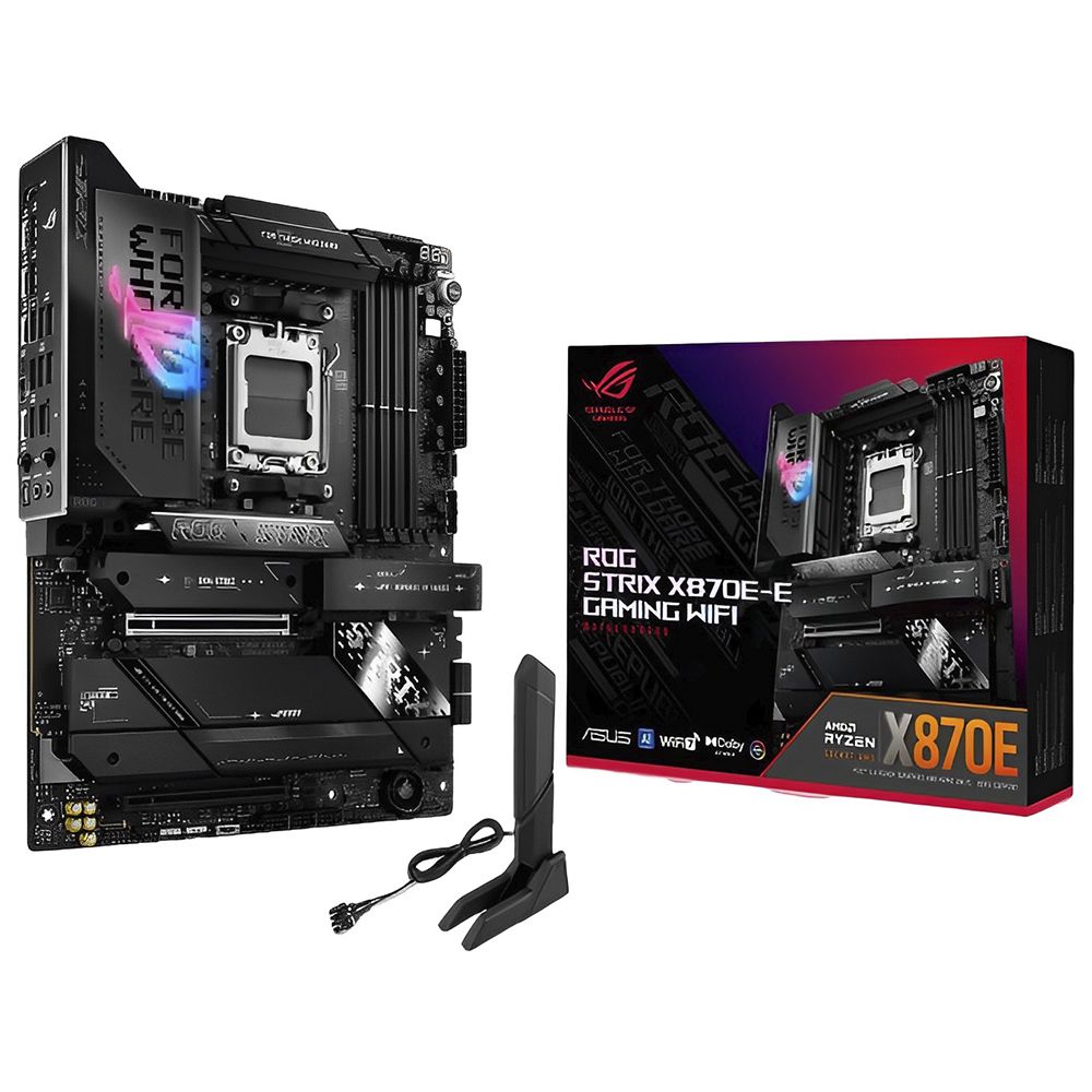 Placa-Mãe ASUS ROG Strix X870E-E AM5 DDR5 ATX Wi-Fi Placa-Mãe ASUS ROG Strix X870E-E AM5 DDR5 ATX Wi-Fi - Imagem 1