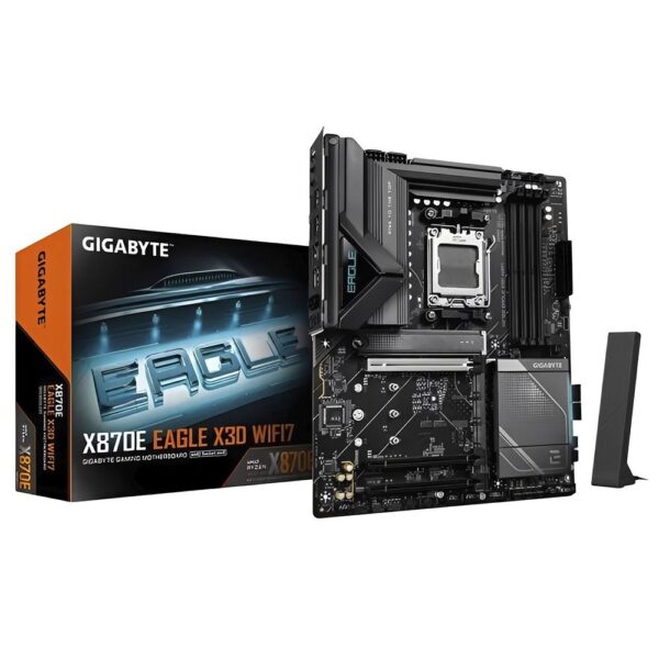 Placa-Mãe Gigabyte X870E Eagle X3D 7 AM5 DDR5 ATX Wi-Fi