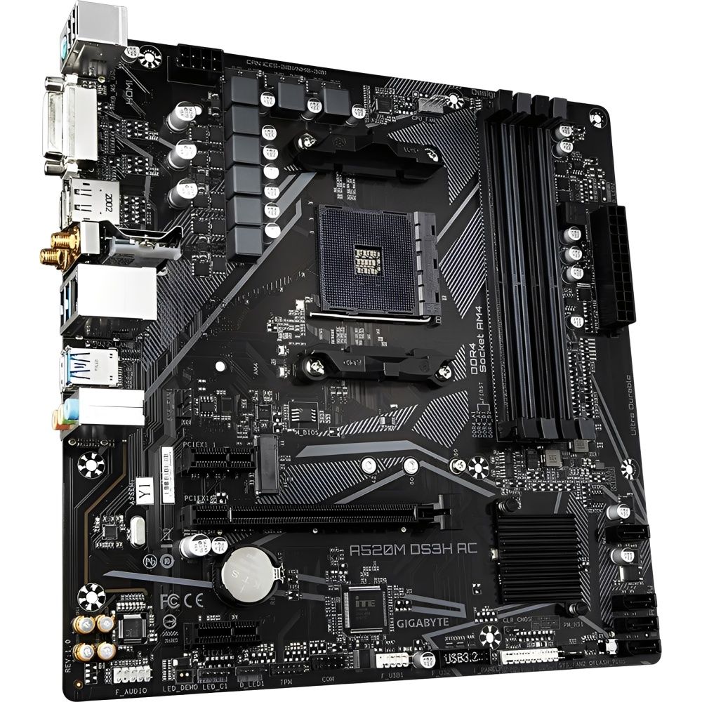 Placa-Mãe Gigabyte A520M DS3H AC AM4 DDR4 Micro ATX - Imagem 5
