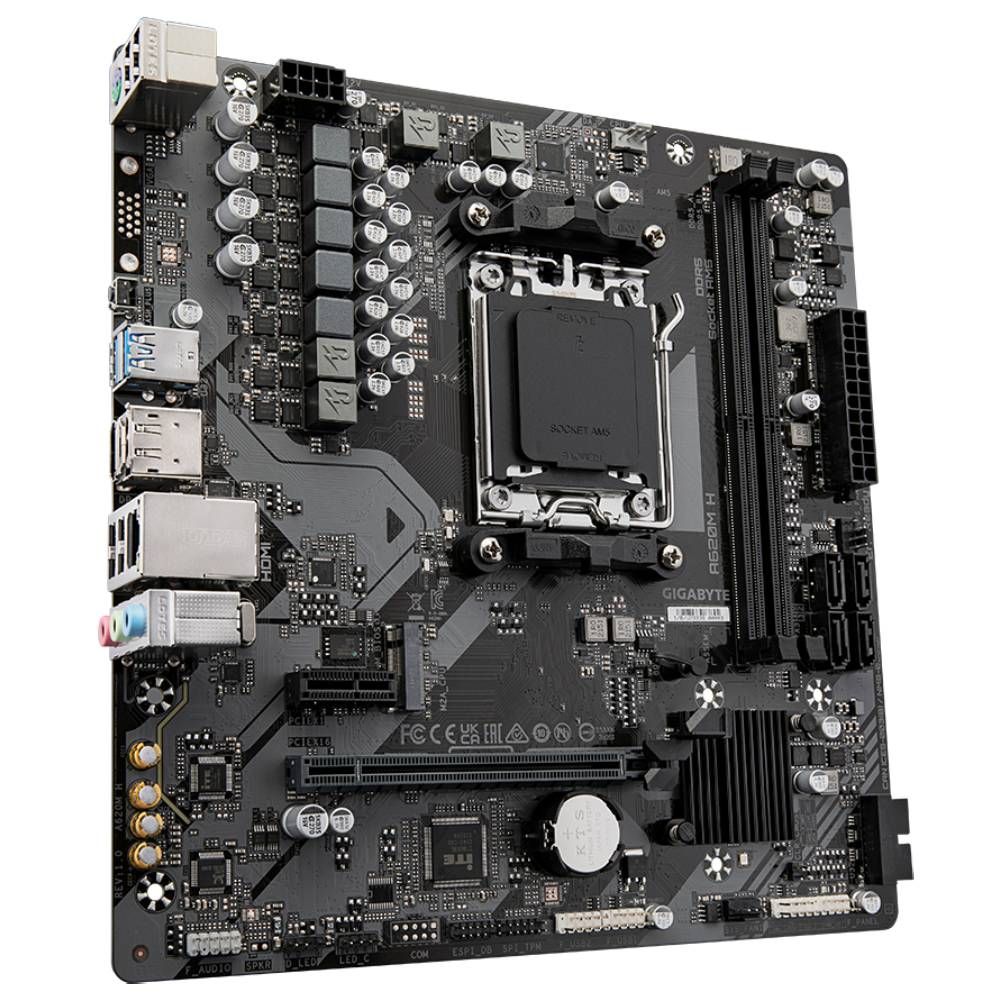 Placa-mãe Gigabyte A620M H AM5 DDR5 Micro ATX - Imagem 3