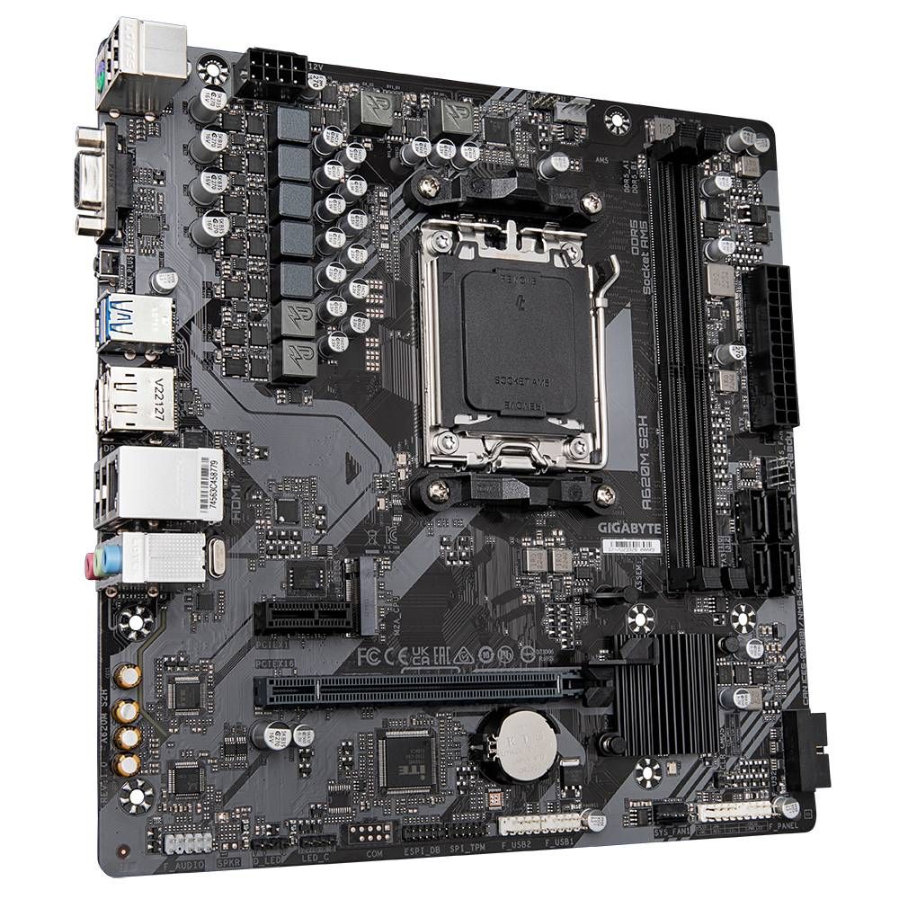 Placa-mãe Gigabyte A620M S2H AM5 DDR5 Micro ATX - Imagem 3