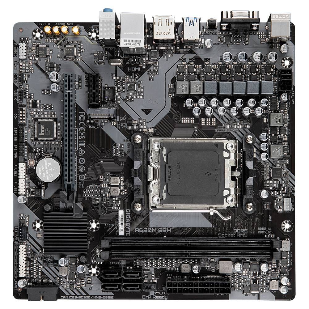 Placa-mãe Gigabyte A620M S2H AM5 DDR5 Micro ATX - Imagem 4