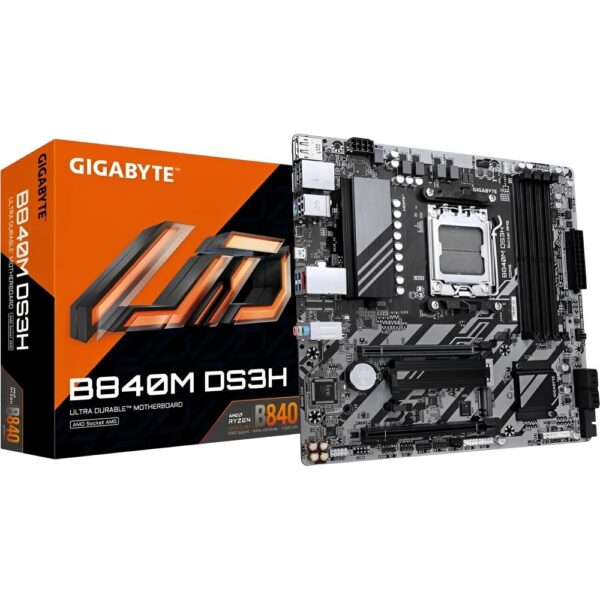 Placa-Mãe Gigabyte B840M DS3H AM5 DDR5 Micro ATX