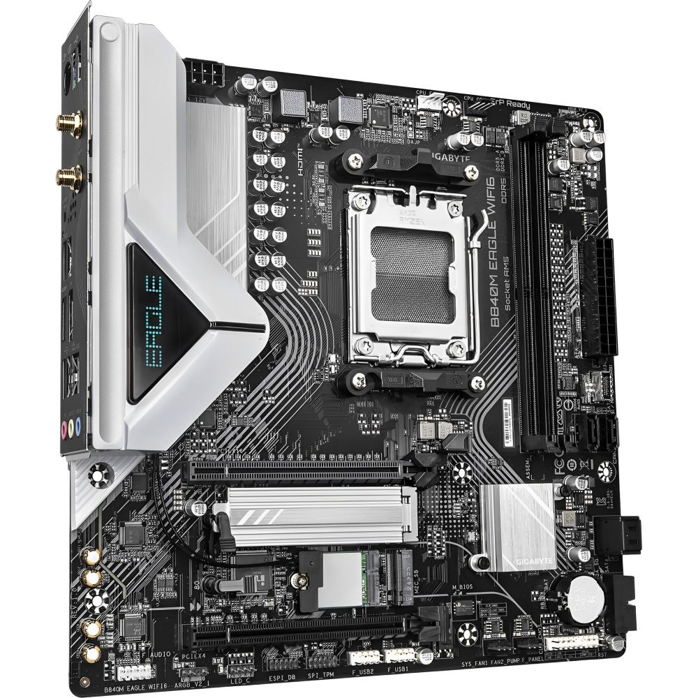 Placa-Mãe Gigabyte B840M Eagle AM5 DDR5 Micro ATX Wi-Fi - Imagem 4