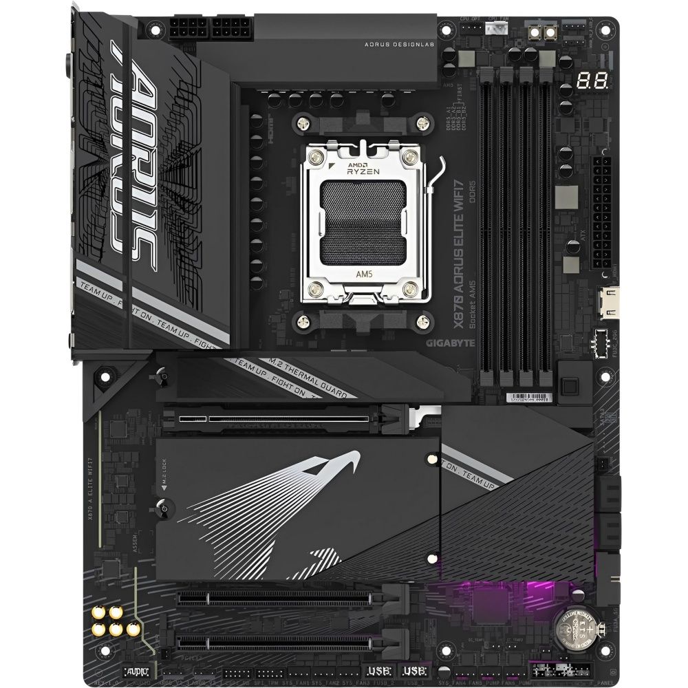 Placa-Mãe Gigabyte X870 AORUS Elite 7 AM5 DDR5 ATX Wi-Fi - Imagem 5