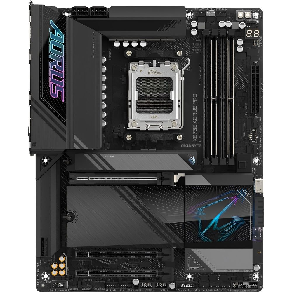 Placa-Mãe Gigabyte X870E Aorus Pro AM5 DDR5 ATX - Imagem 1