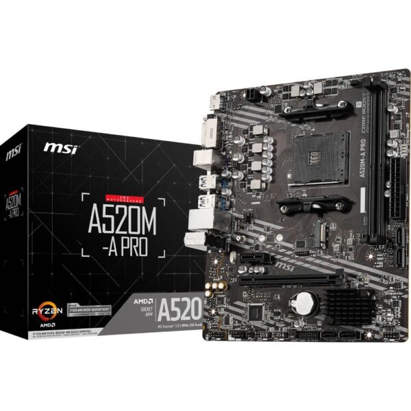 Placa-mãe MSI A520M-A PRO AM4 DDR4