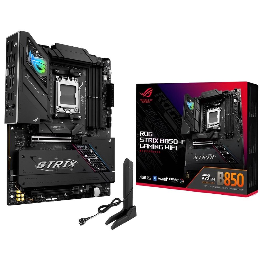 Placa-Mãe ASUS ROG Strix Gaming B850-F AM5 DDR5 ATX Wi-Fi Placa-Mãe ASUS ROG Strix Gaming B850-F AM5 DDR5 ATX Wi-Fi - Imagem 1