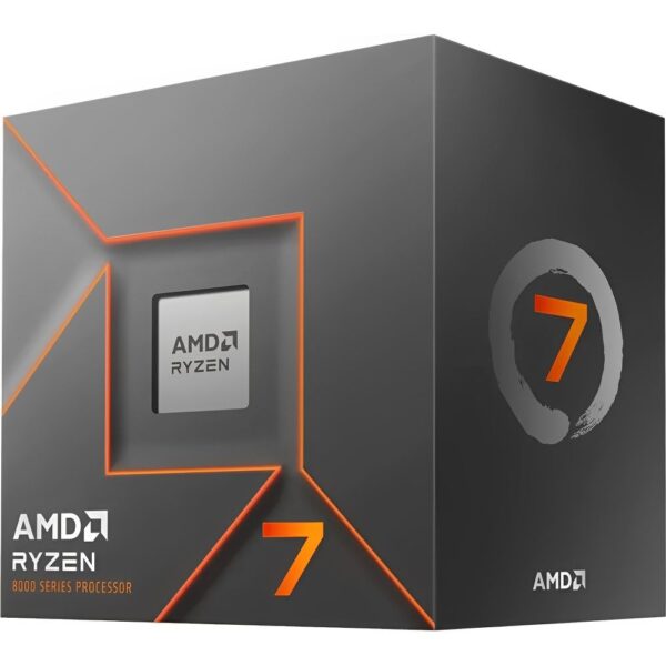 Processador AMD Ryzen 7 8700F AM5 8 Núcleos até 5.0 GHz (Com Cooler)